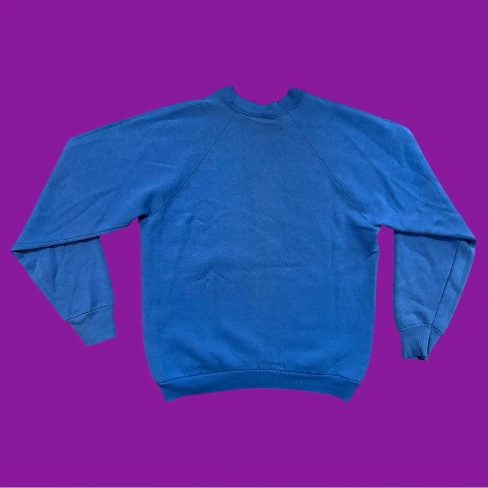 80s Fruit of the Loom Blue Crewneck Sweatshirt